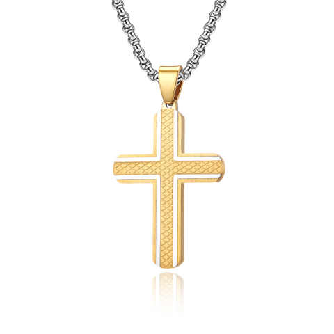 Europe And The United States Stainless Steel Cross Men's Pendant