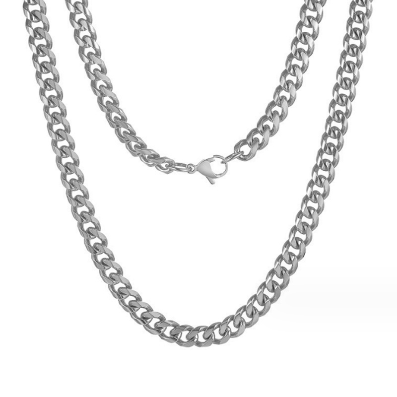 Hip Hop Jewellery 316 Stainless Steel Cuban Chain Necklace for Men