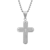 Lord's Prayer Bevelled Cross Pendant