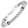 Stainless steel zircon bracelet for men