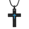 Cross Two Color Plating Pendant