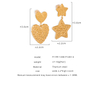 Personalized Design Geometric Star Heart Earrings