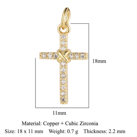 DIY Cross Lightning Eye Pendant