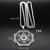 Hip Hop Vintage Disc Hexagram Pendant