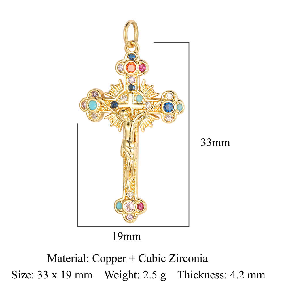 Faith Cross Pendant with Diamonds