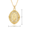 Diamond Set Virgin Mary Pendant with Diamonds