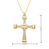 Fashion Simple Crystal Cross Pendant