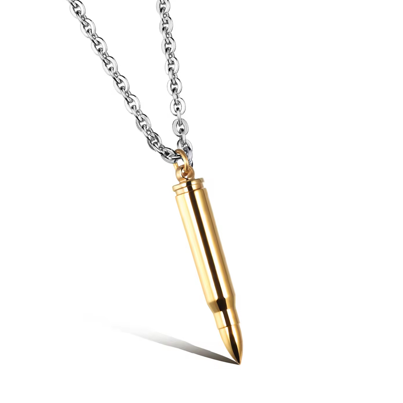 Hip Hop Bullet Punk Titanium Pendant