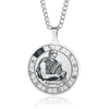 Personalized 12 Zodiac Signs Spinning Couple Necklace