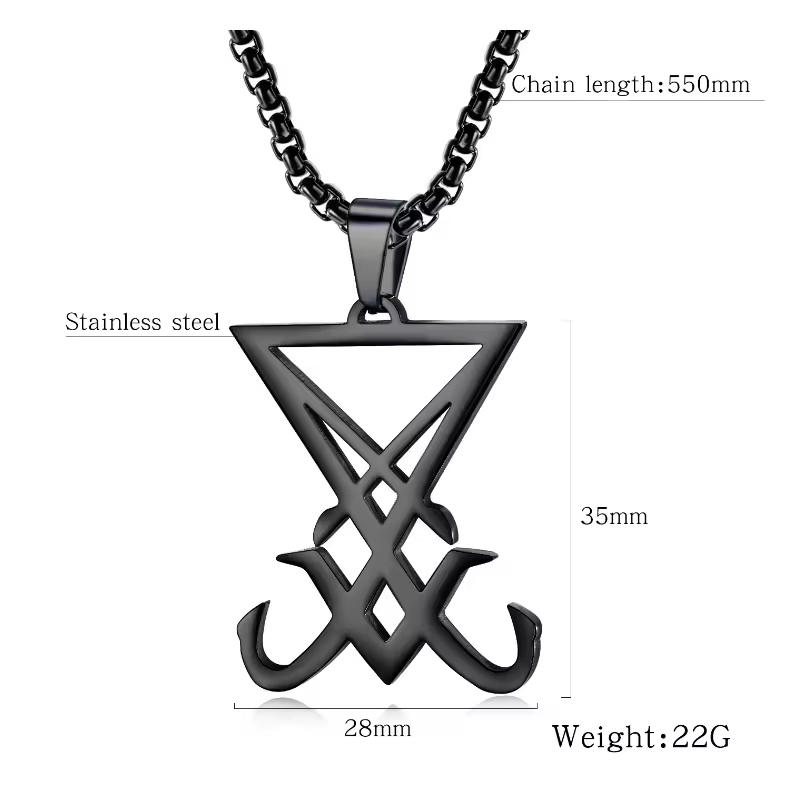 Lucifer Emblem Faith Necklace