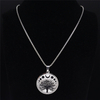 Round Moon Phase Tree Pendant