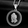 Praying Buddha Hand Pendant Necklace