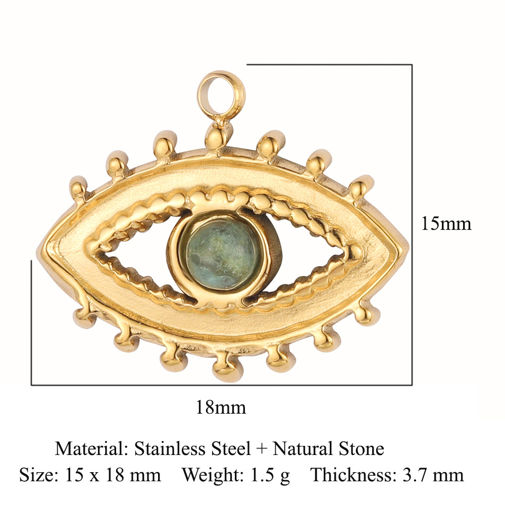 Devil's Eye Natural Stone Pendant