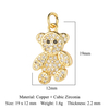 Sports Bear Diamond Pendant