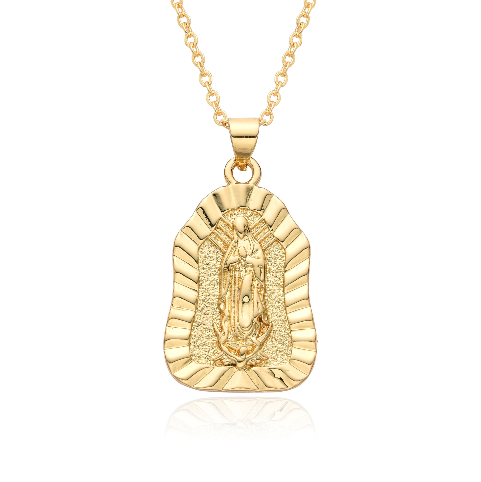 Virgin Mary Religious Pendant