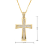 Fashion Simple Crystal Cross Pendant