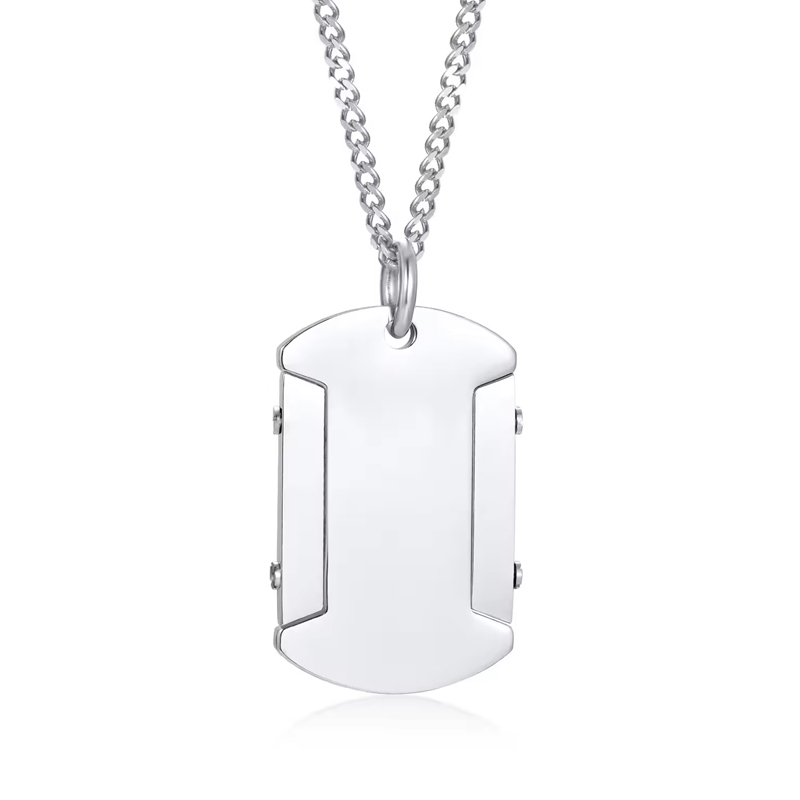 Personalized Titanium Military Necklace