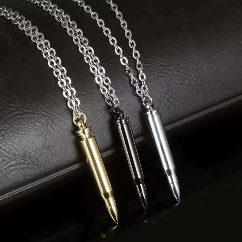 Hip Hop Bullet Punk Titanium Pendant