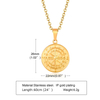 Coin Compass Hip Hop Necklace