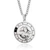 Personalized 12 Zodiac Signs Spinning Couple Necklace