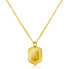 Simple 26 uppercase initials temperament pendant