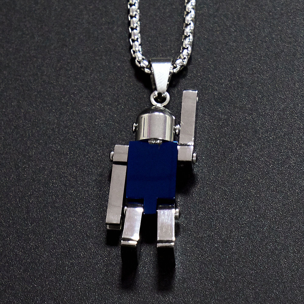 Hip Hop Movable Robot Pendant