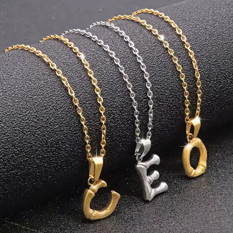 Simple Personalized 26 Letters Pendant