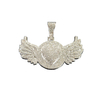 Diamond Studded Heart Wings Hip Hop Alloy Pendant