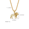 Hip Hop Lion Diamond Animal Necklace