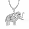 Elephant Fashion Stainless Steel Animal Necklaces Pendant for Men
