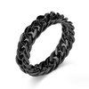  Men's Stainless Steel Cuban Chain Ring