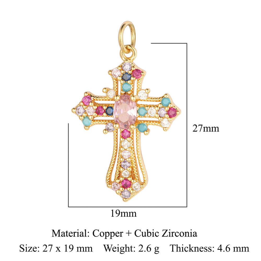 Faith Cross Pendant with Diamonds