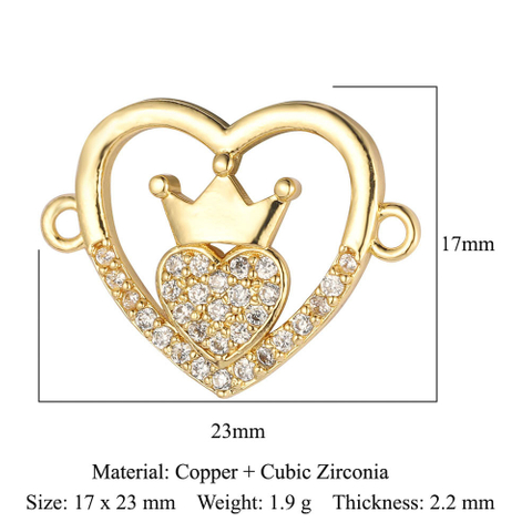 Heart Shaped Evil Eye Personalized Pendant with Diamonds