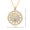 Fashion Simple Crystal Cross Pendant