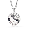 Personalized 12 Zodiac Signs Spinning Couple Necklace