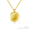 Simple 26 uppercase initials temperament pendant