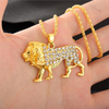 Hip Hop Lion Diamond Animal Necklace