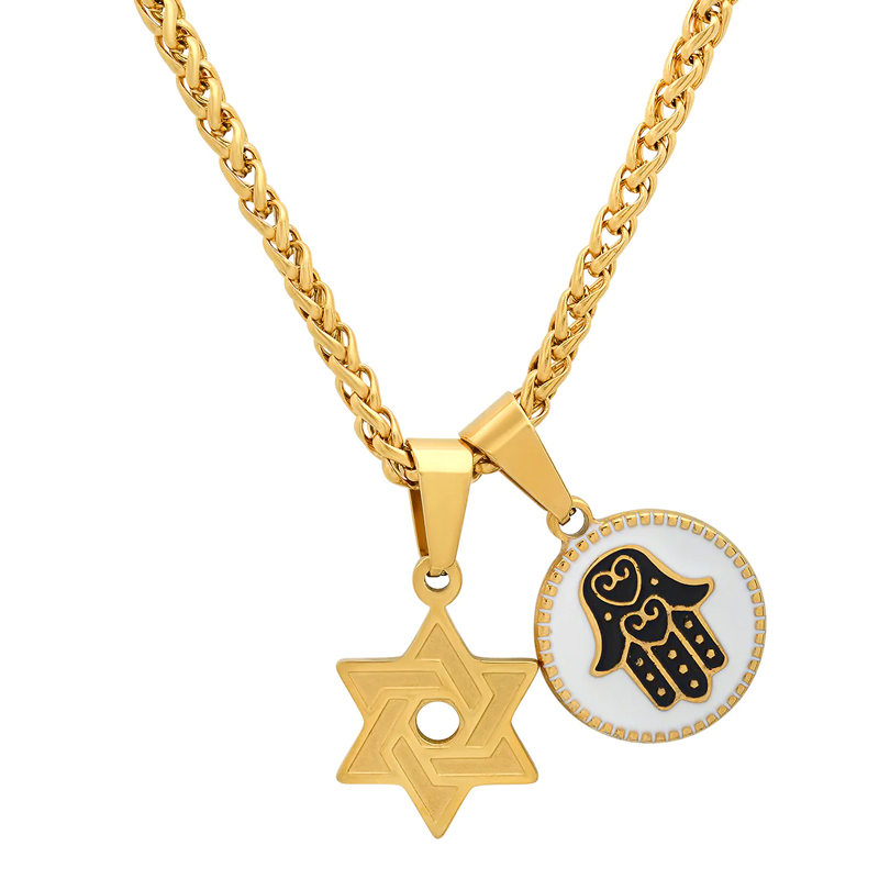 Star of David Stainless Steel Pendant