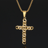 Logo Diamonds Cross Pendant Custom