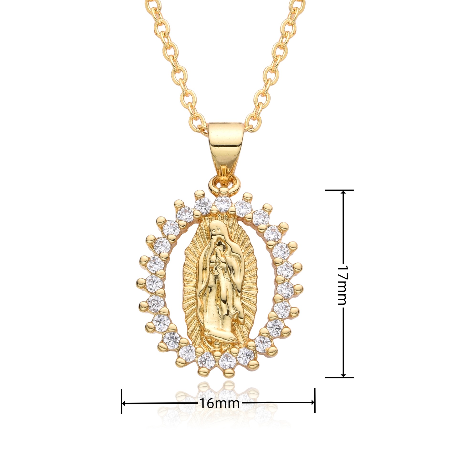 Creative Personalised Virgin Mary Pendant