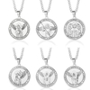 Round Faith Seven Archangels Medal Necklace