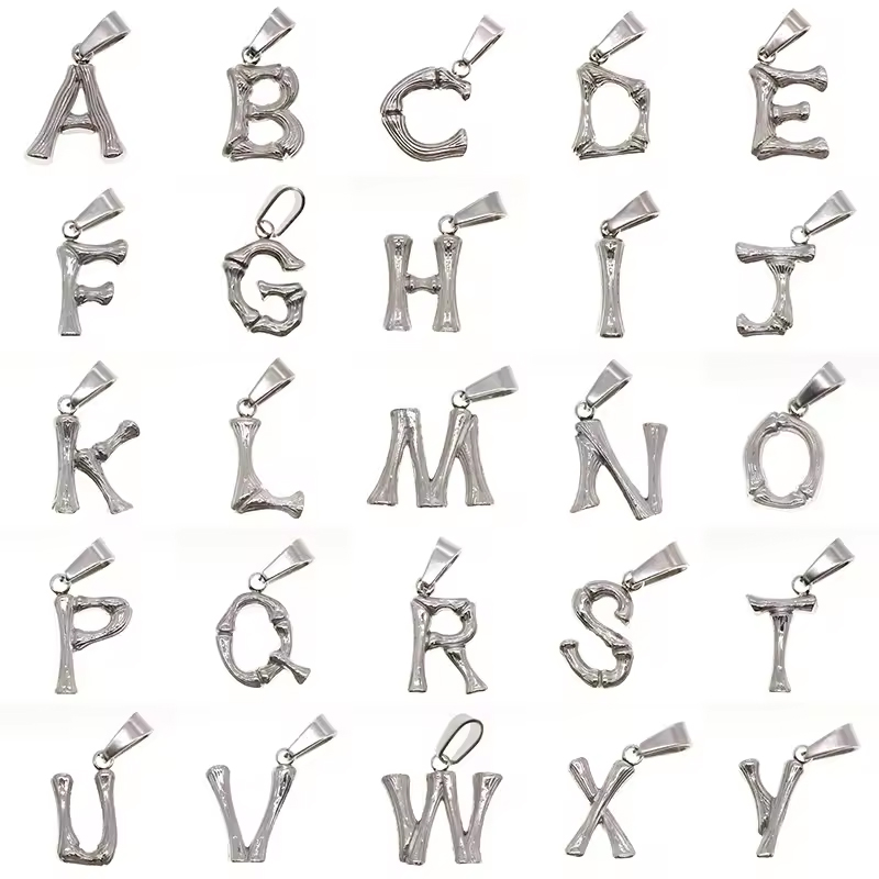 Simple Personalized 26 Letters Pendant