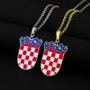 Stainless Steel Croatia Badge Pendant