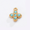 French Marron Court Oval with Natural Stone Pendant
