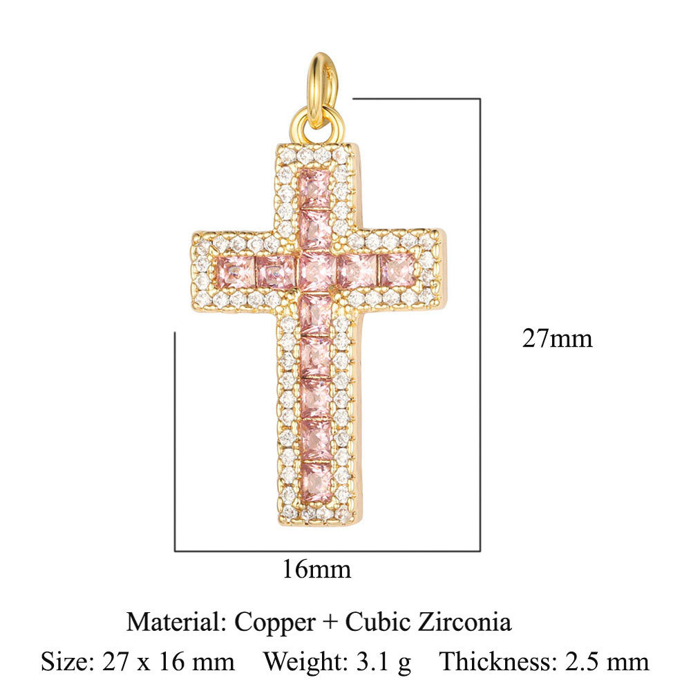 Faith Cross Pendant with Diamonds