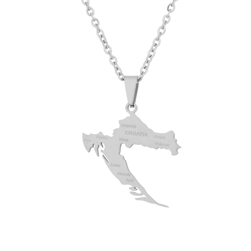 Croatia Map Pendant