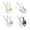 Love Key Couple Lock Pendant