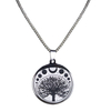 Round Moon Phase Tree Pendant