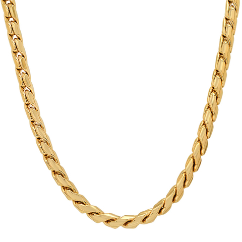 Fashion Personality Europe And The United States Does Not Lose Colour Cuban Necklace