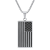 Stainless Steel American Flag Pendant